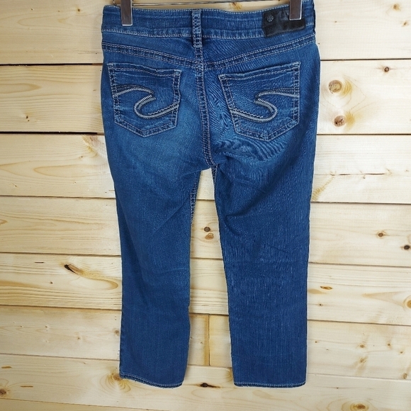 📣2/40$📣 SILVER SUKI Mid Capri stretch jeans size 28 - Picture 5 of 8